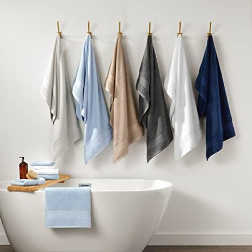 Arkwright Bath Washcloths 12 Pack - Super Soft 100% Cotton, 600 GSM