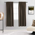 DONREN Blackout Rod Pocket Curtain Panels - Thermal Insulated Curtains