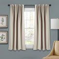 Lush Decor Insulated Back Tab Room Darkening Window Curtain Panels