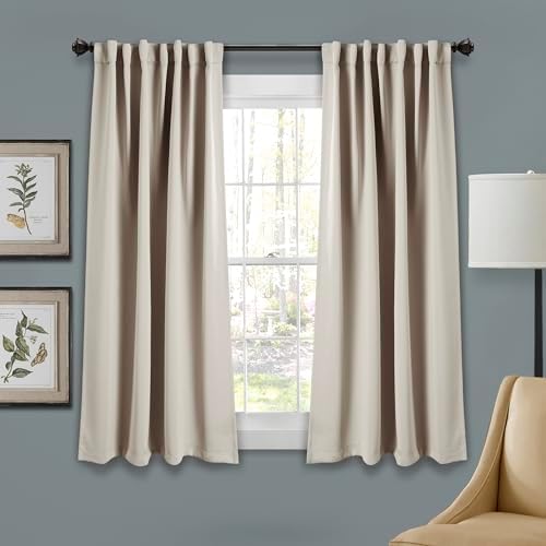 Lush Decor Insulated Back Tab Room Darkening Window Curtain Panels