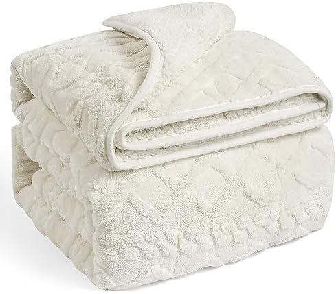 Wemore Weighted Blanket for Adults Twin Size 15 lbs 48" x 72" Cream