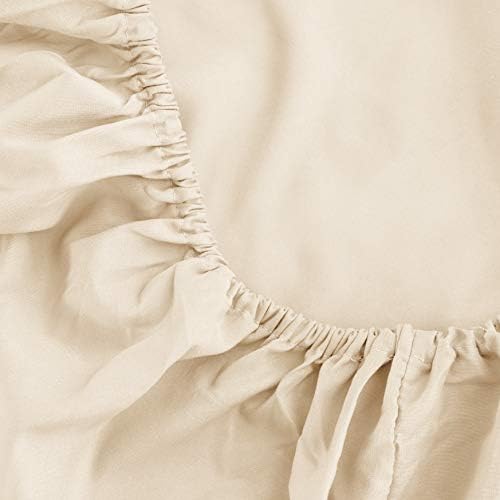 Sfoothome Fitted Sheet Twin Size with Deep Pockets - Soft and