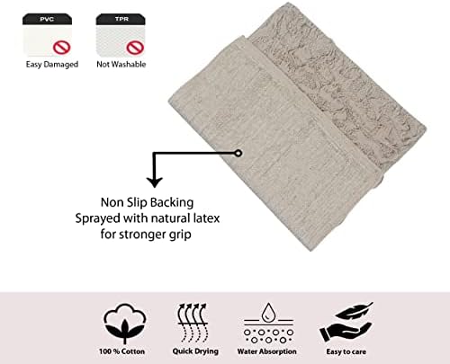 Home Weavers Modesto Collection 100% Cotton Tufted Bath Rugs, Extra