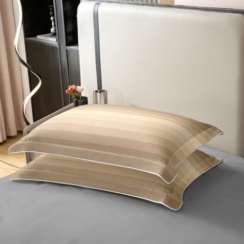 Feelyou Ombre Khaki Beige Duvet Cover 100% Cotton Queen Size