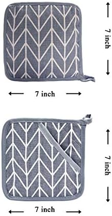 Oven Mitts and Potholders BBQ Gloves - Heat Resistant Non-Slip Cooking