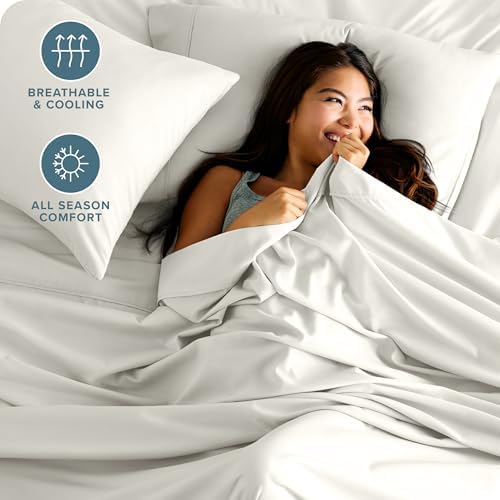 Bare Home Hotel Luxury King Sheet Set, Extra Soft - 6 Piece Set - Deep