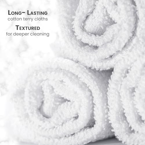 Terry Bar Mop Towels (Value Pack of 60) Size 14"x17" – Absorbent and