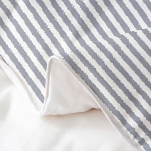 Feelyou Stripes Duvet Cover 100% Cotton King Size