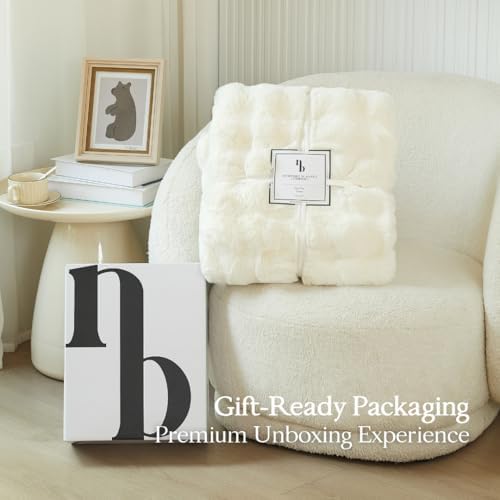 The Malibu Blanket - LuxeComfort Faux Fur Bubble Blanket 60"x70"