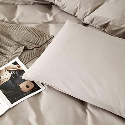Pureant Beige Khaki Comforter Queen Oatmeal Bedding Cream Coffee