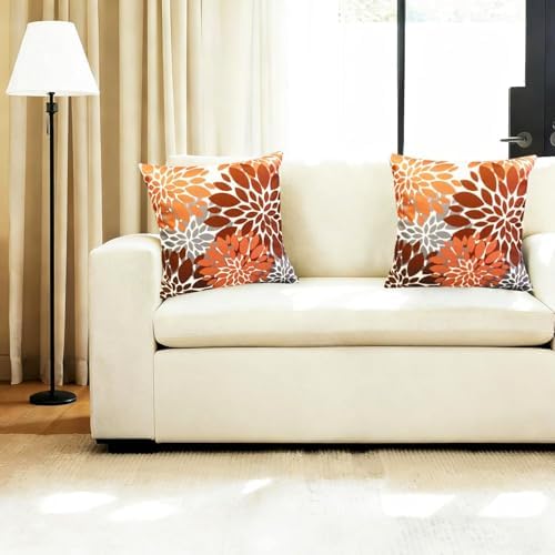 Decorative Throw Pillow Covers Set of 2 Brown Coffee pillow covers