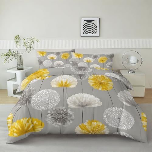 King Duvet Cover Set Minimalist Botanical Lines Bedding Set Digital