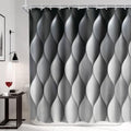 Gray Ombre Shower Curtain Modern Abstract Grey Bathroom Decor 72x72