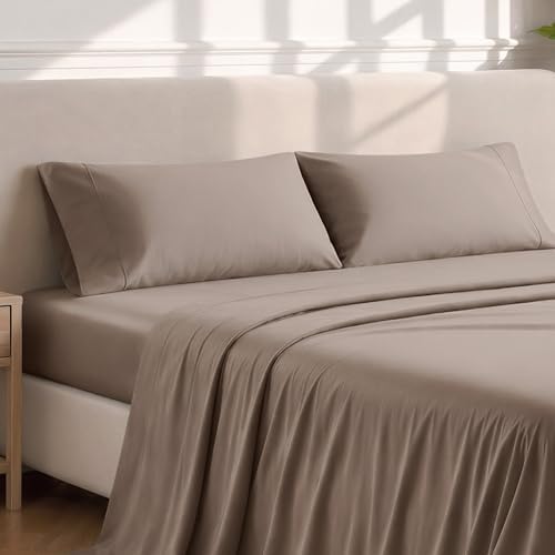 Bare Home Pillowcases Open End (King Set of 2, Taupe)