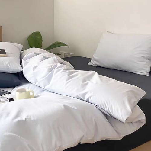 White Pillowcases 6 Pack, Standard Queen Size, Soft and Comfy