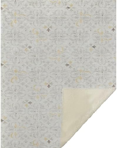 Addison Rugs ASB930 Ivory 50" x 70" Oversized Sherpa Throw Blanket