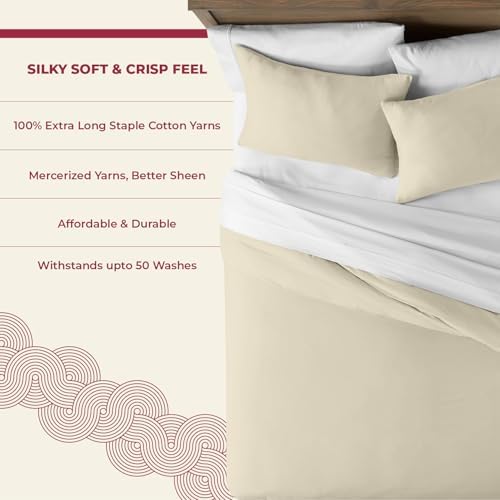 Mayfair Linen 100% Egyptian Cotton Duvet Cover Set Full/Queen Size