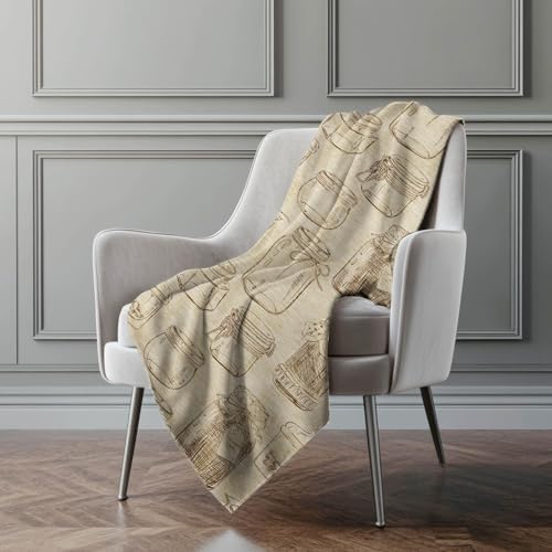 Addison Rugs ASB173 Beige 50" x 70" Oversized Sherpa Throw Blanket