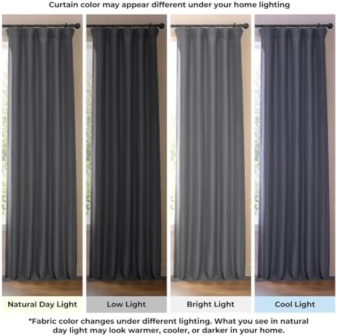 HPD Half Price Drapes Bellino Textured Faux Linen Room Darkening