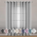 Miss SELETEX Natural Linen Sheer Curtains for Living Room Elegant