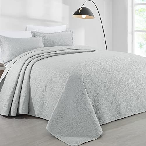 HOMBYS Alaska King 132x 120 Bedspread Coverlet Set, 3 Piece
