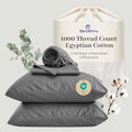 Bedlifes 1000TC Egyptian Cotton King Sheets, 4Pcs, 16" Deep Pocket