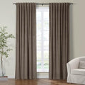 Drapifytex 84 Inches Long by 72 Inches Wide Room Darkening Brown