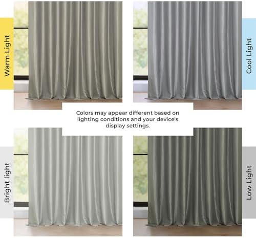 HPD Half Price Drapes Blackout Curtains for Bedroom Vintage Textured