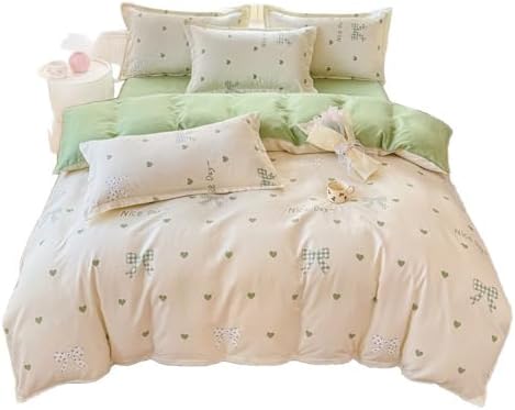 Brushed Bedding Duvet Cover Set, Soft Cotton Floral Bedding Set