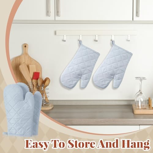Geyoga Oven Mitts Heat Resistant Kitchen Long Oven Gloves Mitts Thick