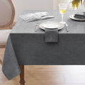 Softalker Large Rectangular Table cloth 120 x 60 inch Grey Linen