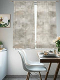 Beige Sheer Curtains 72 Inches Long 2 Panels, Semi Sheer Rod Pocket