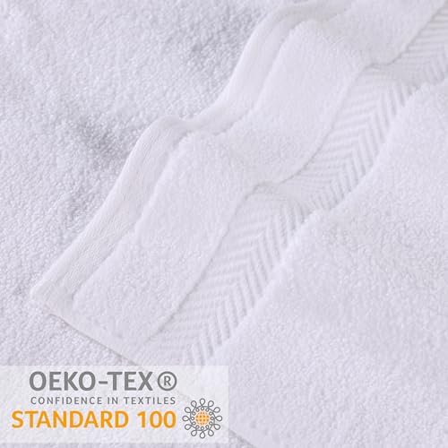 SUPERIOR Zero Twist 100% Cotton Bathroom Towels, Super Soft, Fluffy
