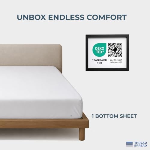 Thread Spread 100% Egyptian Cotton California King Fitted Sheet Only