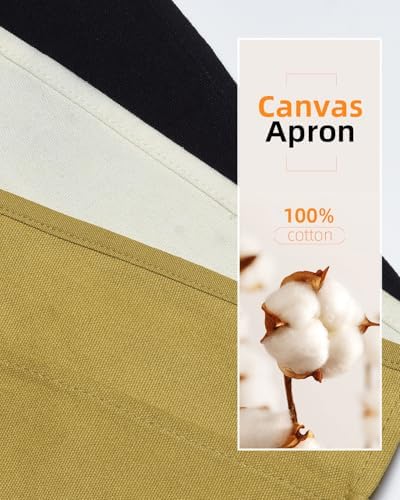Canvas Work Waist Apron with 3 Pocket