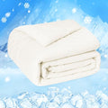 HOMFINE Cooling Comforter for Hot Sleepers Queen, Beige 90"x90"
