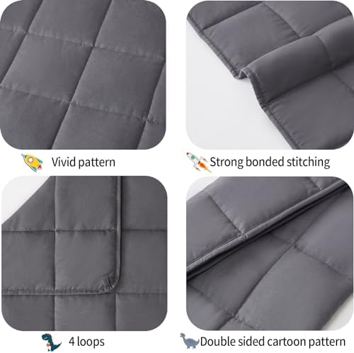 Weighted Blanket - Weighted Blanket 5 lbs Grey Heavy Blanket