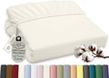 ROYALE LINENS 300 Thread Count 100% Cotton Twin XL Fitted Sheet Cotton