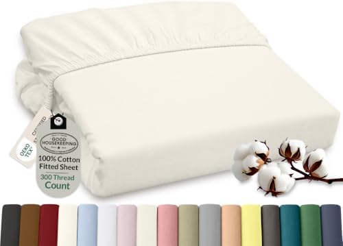 ROYALE LINENS 300 Thread Count 100% Cotton Twin XL Fitted Sheet Cotton