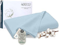 Royale Linens Queen Flat Sheet Only, Luxury Breathable Sateen Weave