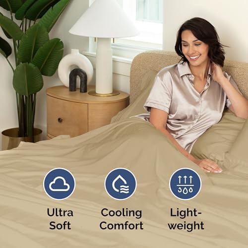 Cal King Flat Sheet - Single Top Flat Sheet Only - Soft & Cooling