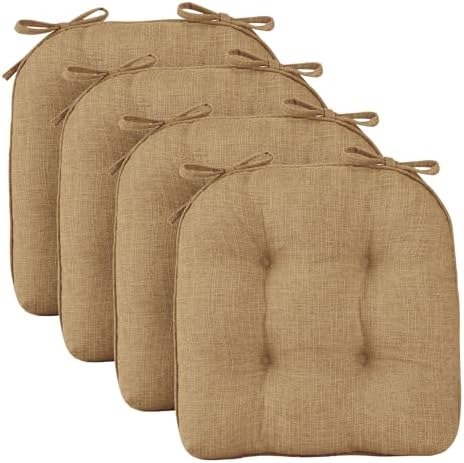 Wellsin Chair Cushions for Dining Chairs, Non-Slip Kitchen Chair Pads