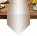 Beige White Ombre Table Runner Linen Burlap Table Runner 72 Inches