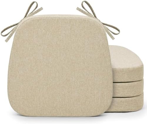 Shinnwa Kitchen Chair Cushions Set of 4, Non-Slip Dining Chair