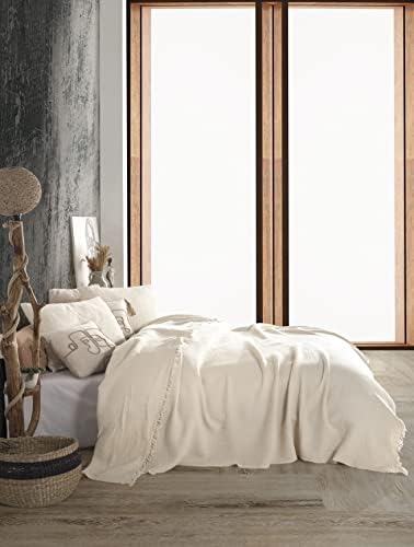 Soft Pure Cotton 4-Layer Gauze King Size Blanket – Soft, Lightweight &