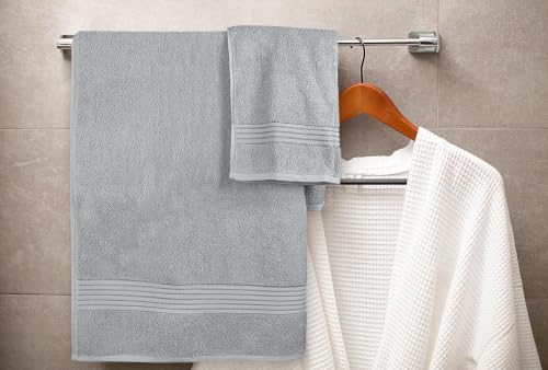 Utopia Towels 8 Piece Premium Towel Set, 2 Bath 2 Hand 4 Wash, Cool