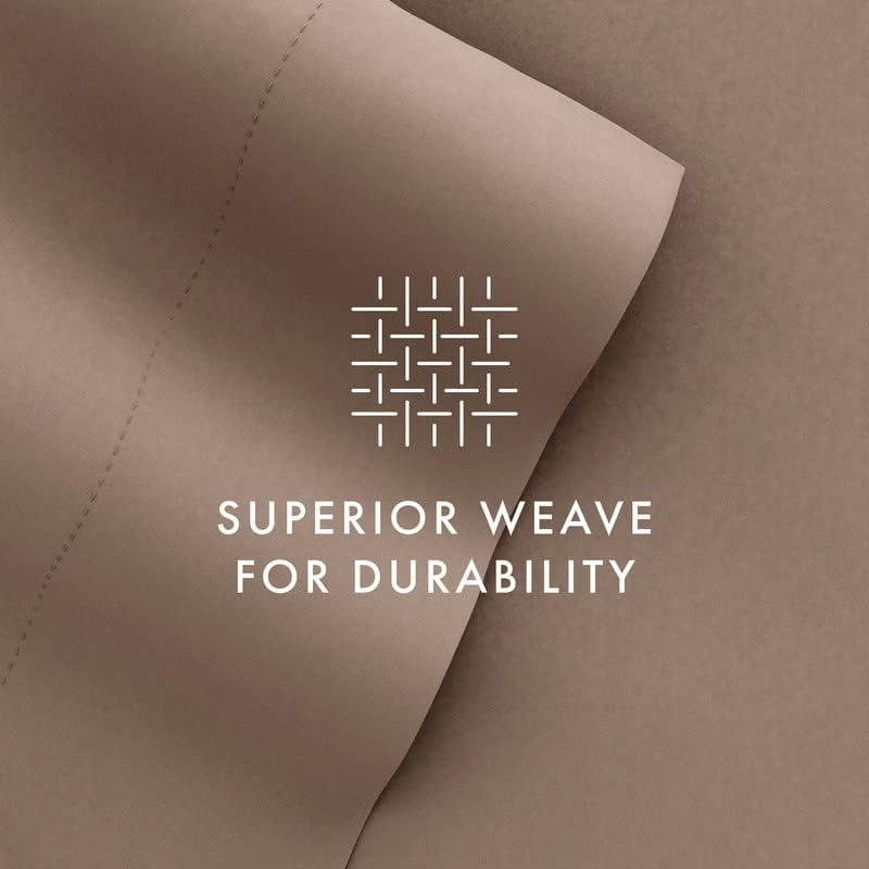 Linen Market 6 Piece Bed Sheet Set, Taupe, Queen