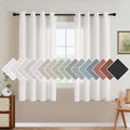 H.VERSAILTEX 2 Pack Ultra Luxurious High Woven Linen Elegant Semi