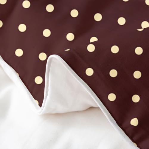 Manfei Geometric Polka Dots Girls Bedding Set Twin Size 100% Cotton