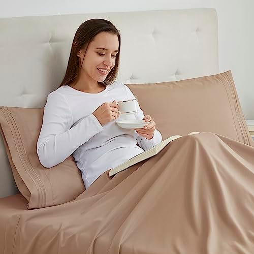 Nestl Taupe King Pillow Cases 2 – Soft King Size Pillow Case, 1800